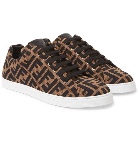 fendi jacquard sneakers|fendi sneakers for men.